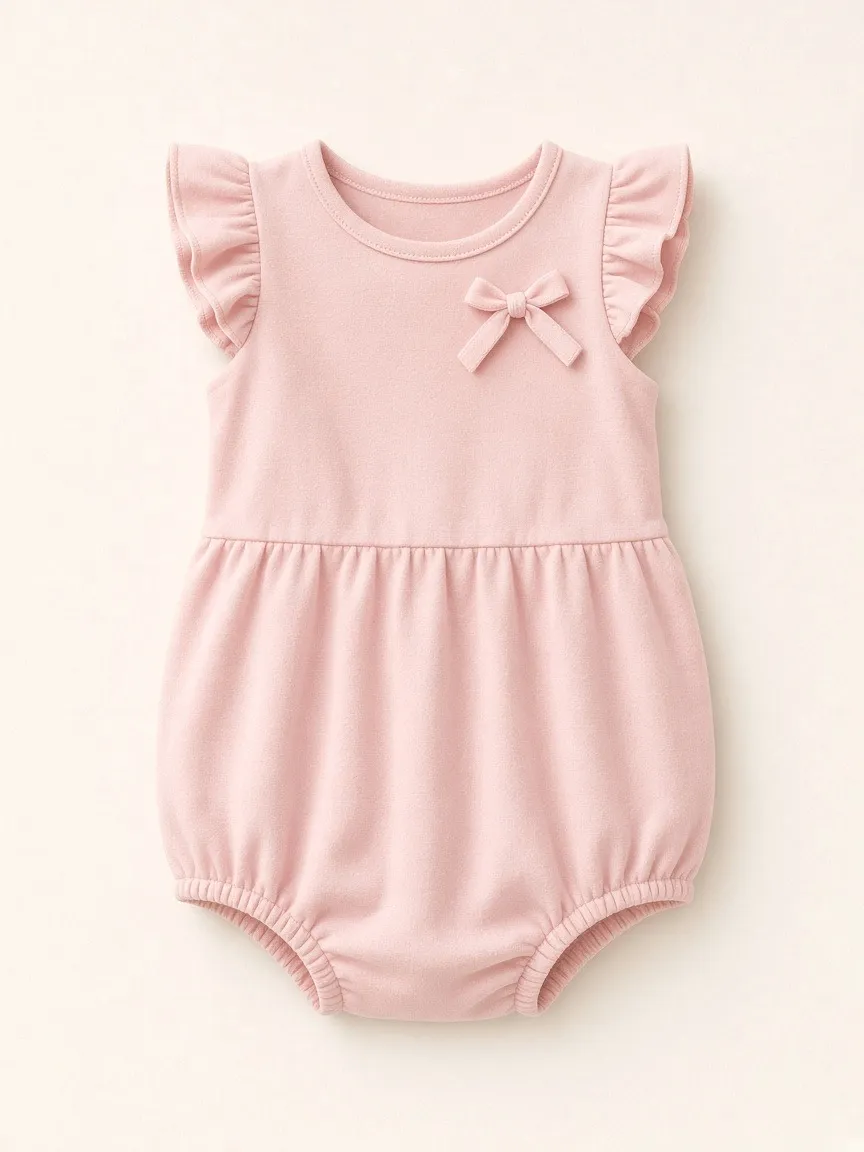 Blush Bow Romper